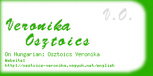 veronika osztoics business card